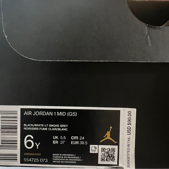Jordan 1 Mid 6Y - Picture 3 of 3